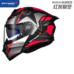 خوذات الدراجات النارية ECE DOT Casco Capacetes مزدوجة عدسة خوذة كاملة الوجه الوجه للسباق Motorfies Helm