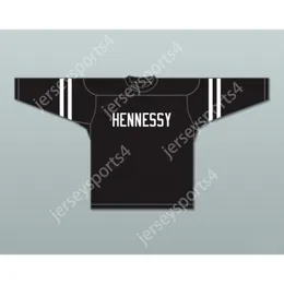 Custom the Infamous 95 Hennessy Black Hockey Jersey New Top Sched S-M-L-XL-XXL-3XL-4XL-5XL-6XL