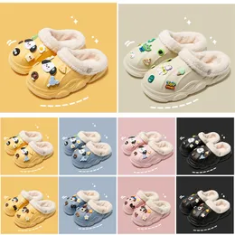 Designer Slippers boy girl Fluffy Furry lovely boots pink blue Brown White Black women Sandals Winter Home Indoor Flats Boots eur 23-45