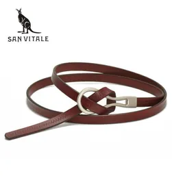 2017 New Designer Ladies Belts Women039s Strap Cow Genuine Leather Casual Female Waistband for Skirts Dress students pure color9863987