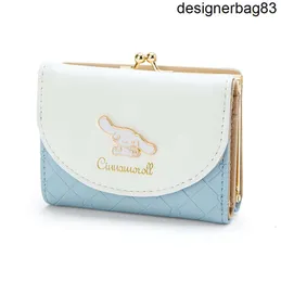 Cartoon Cinnamoroll Wallets Short Women Mini Cute Coin Pocket Card Holder Female Purse New Fashion Small Wallet For Girls