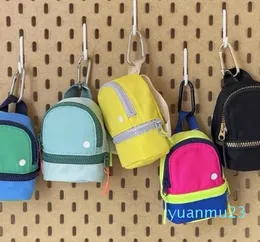 Yoga Çantalar Anahtar Stil Mini Sırt Çantası Zinciri Para Çanta Çantası Nakit Çanta Şeker Çeşitli Renk Desenli Renk Desenli Düzenleme SPO