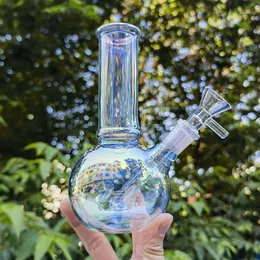 Bongoh de vidro de 6 polegadas Rainbow Fumage Pipe Boker Shisha Water Tubs Bong + Glass Bowl