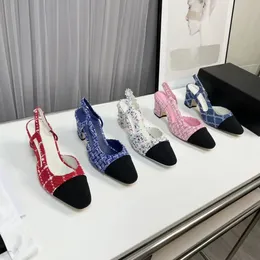 Designerska sukienka buty sandały skórzane obcasy na obcasie wysokie obcasy Pas Pas Sandals Sandals Mash