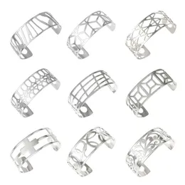 Legenstar Bangles For Women Hollow Stainless Steel Cuff Bracelets&Bangles Bijoux Manchette Femme Bracelet Argent Pulseiras2118