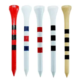 Golf Tees 100st Professional Bamboo Golf Tees 5x Strong Than Wood Tee Red White Practice Game Ball Tee For Irons Drivers Hybrids 231207