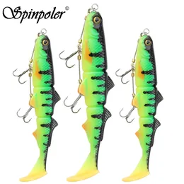 Baits Lures Spinpoler Pike Stinger Rig Hook Systerm with 3D Swimbait Soft Lure Fishing Bait Paddle T Tails For Zander Big Game Fish 231207