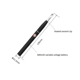 Electronic Wax Dab Tool Heated Ceramic Knife Spoon with 510 Thread Battery USB Charging Preheat VV Dabber Tool For Quartz Banger Nails Bong Wax Oil