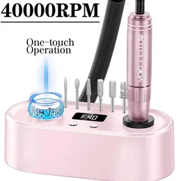 Nail Art Equipment YOKEFELLOW 40000RPM Drill Machine With HD Display Professional Electric File For Acrylic Nails Gel for Home Salon Use 231207