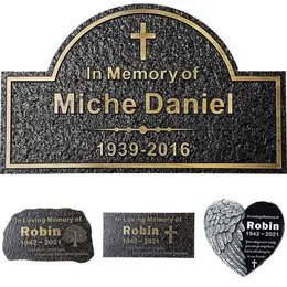 Christmas Decorations Personalised Memorial Plaque Customized Engraved Loved Ones Lost For Human or Pets Dog Cat Grave Markers Remembrance Plaques 231207