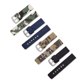 Naylon Watchband 18mm 20mm 22mm 24mm Tuval Kamuflaj Saati Strap Band Saatler Bilezik Montre Pulseira Relogio Correa