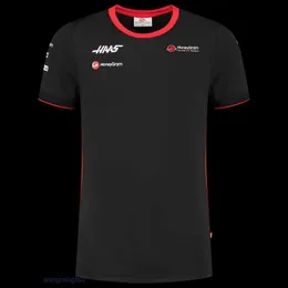 Herr t-shirts utomhus t-shirts 2023 ny F1 kostym hass racing team sommar rund hals kort ärm snabb torkning sporttröja mäns 4s 22yl