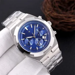 Wysokiej jakości najlepsza marka Vacherxx ConstantXX Series Series Męskie Watch Sapphire All-Steel Sapphire Mirror Multi-ofce Chronograph Automatic Mechanical Man Watch