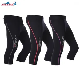 Swim Wear Divesail Homens Mulheres Capri Calças Wetsuit 15mm Neoprene Calças Cortadas Inverno Natação Praia Para Remo Mergulho Surfing2375073