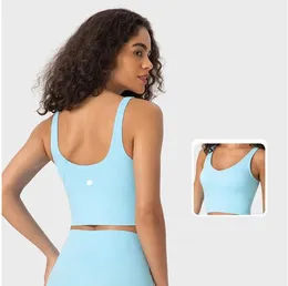 Lu Lu Lemens Gym Yoga Close Women Underwears Yoga Bra Tank Tops Light Sports Bra Fitness Lingerie 통기 운동 Brassiere U Back Sexy Vest with Removab