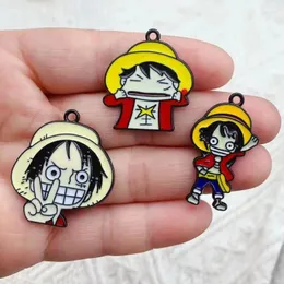 Encantos 10 pçs liga charme dos desenhos animados anime personagem fazendo brincos pingente pulseira colar acessórios jóias diy