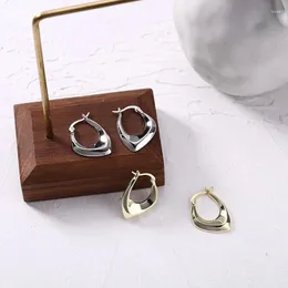Orecchini a bottone U-Magical Ins Style Cerchio geometrico irregolare per le donne Accessori per gioielli in metallo color oro argento