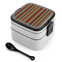 Dinnerware Mansion Stretching Room Wallpaper Bento Box Portable Lunch Wheat Straw Storage Container Haunted