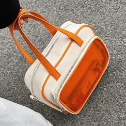 Kvällspåsar japanska transparent pvc stor kapacitet väska vattentät ita bärbar axel messenger tote kvinnor crossbody