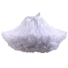 Spódnice 4 kolory petticoat kobiety lolita cosplay petticoat a-line puffy tutu spódnica warstwowa balet Pettisplatek Big Bowknot Underskirt 231207