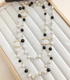 Colares de luxo marca designer neckalce pérola pingente link c letras colares festa casamento jóias acessórios para mulheres meninas