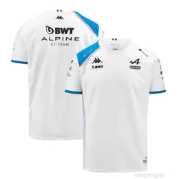 Camisetas masculinas ao ar livre 2023 Venda quente F1 Racing Suit Renault Racing Team Edition Pescoço redondo respirável Secagem rápida masculina de manga curta Xgus