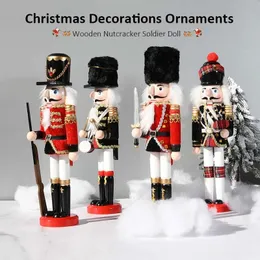 Objetos decorativos estatuetas 30cm 4 tipo quebra-nozes soldado boneca estatueta quebra-nozes artesanato criativo artesanal decorações de natal presentes especiais 231207