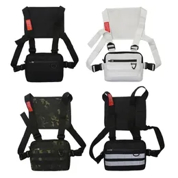 Taillentaschen Unisex Streetwear Weste Chest Rig Oxford Stoffmantel Hip Hop Pouching Funktionelle taktische Gürteltaschen 220831292s