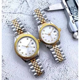 41mm 36mm Rolaxs Mens Datejust زوجين أوتوماتيكي حركة الفولاذ المقاوم للصدأ الساعات المرأة الميكانيكية ساعة معصم مضيئة مضيئة