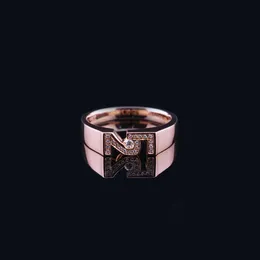 Xingsheng Custom Jewelry Trendy Men 's Ring 18K Gold Moissanite Wedding