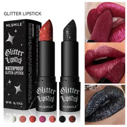 Batom impermeável nude glitter 7 cores de longa duração copo antiaderente veludo vermelho sereia sexy shimmer batons maquiagem cosméticos 231207