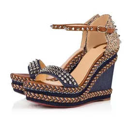 더 저렴한 여름 여성 Madmonica Wedge Sandals Ladies Luxury Designer Dress, Party Ankle Strap Sandals EU35-429517872