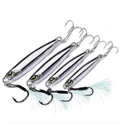 Köder lockt Metall-Jig-Köder 15 g 20 g 30 g 40 g Makrele Künstliche harte Fischköder Sinking Far Casting Jigging-Löffel Spinnerbait zum Angeln 231207