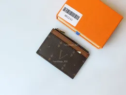 Szczupły portfel torebka oryginalna skórzana kobiety mężczyźni uchwyt karty unisex zamek wizytówki etui kredyt Mini Bank Card