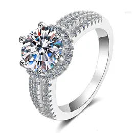 Yoosee Fine Fashion Jewelry Wedding Moissanite Rings sterling Silver Engagement for Women