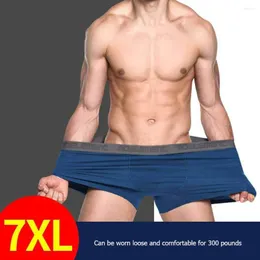 Underpants Lynmiss Men's Underwear Boxer Shorts Men Oversized Loose Plus Fat Fatty Panties Modal 7XL