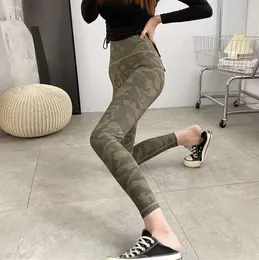 LL Leopard Align Leggings Pantaloni da yoga Pantaloni sportivi a vita alta da donna Ghepardo Poliammide Sport a terra Fitness Nono pantaloni attillati 268