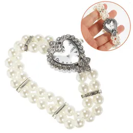 Relojes de pulsera Pulseras de moda Mujeres Reloj para mujer Dama Muñeca Cuarzo A prueba de agua Casual Blanco Moda Mujer