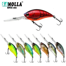 Esche Esche Crankbait Esca da pesca Rock Bait Pesi 114 cm 21 g Traina Whoppers di acqua salata Crank Pesce finto 231206