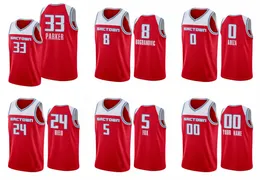 Sacramento'''ings'men Bogdan Bogdanovic Trevor Ariza de'aaron Fox Marvin Bagley III Buddy Hield Red City''custom Jersey