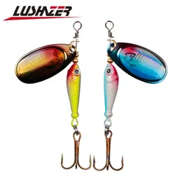 Esche esche LUSHAZER Spinner da pesca esca 9g cucchiaio esca esche in metallo amo triplo isca pesce artificiale wobbler feeder carpa spinnerbait 231207