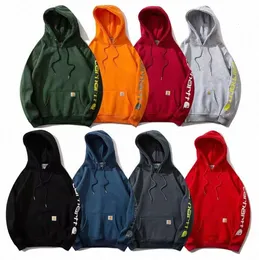 Designer Carharttly Mens Hoodies Hoodie Original Qualidade Clássico Pequeno Label Moletons Pulôver Com Capuz Manga Longa Casual Impressão Roupas S-XL Carhar Z6786