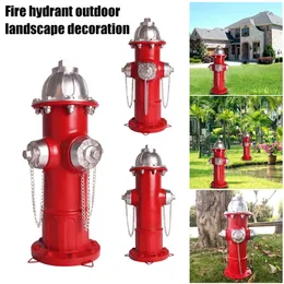 Andra trädgårdsförsörjningar Fire Hydrant Ornaments Harts Crafts Lawn Outdoor Courtyard Decoration Accessories 231207