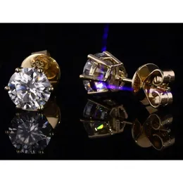 00 Tcw Moissanite Stud Earrings VVS Round Cut, 925 Sterling Silver  Solitaire Earrings for Women Sparkle Shine!