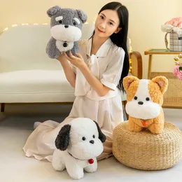 Sino fofo, cachorrinho de leite Bonecos de pelúcia super fofos simulação de cachorro PlushToy cama dorme coração quente e coração quente com presentes UPS / DHL grátis