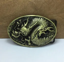 Bucklehome Fashion Dragon Belt Buckle med antik mässingsfinish FP036951 Lämplig för 4 cm wideth bälte 2065295