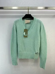 1206 XL 2023, осенний брендовый свитер в том же стиле, с длинными рукавами и лацканами, женская одежда, женская одежда высокого качества weilanR688