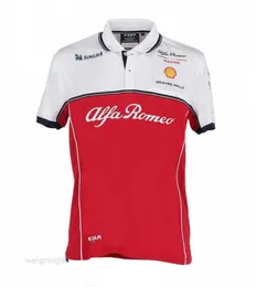 T-shirts pour hommes T-shirts d'extérieur 22 nouveau costume de course F1 Zhou Guanyu même polo Alfa Romeo équipe à manches courtes été hommes Msci