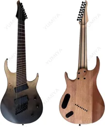 Ręcznie wykonane generacja Pro-8-strunowa gitara elektryczna, Fading Tide Grey, praworęczna gitara z progiem ze stali nierdzewnej