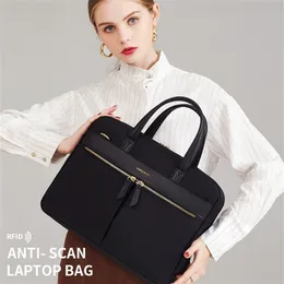 Модный женский портфель для ноутбука, органайзер для деловых документов для 13, 3, 15, 16 дюймов, сумки на плечо для ноутбука, офисные женские сумки 267U